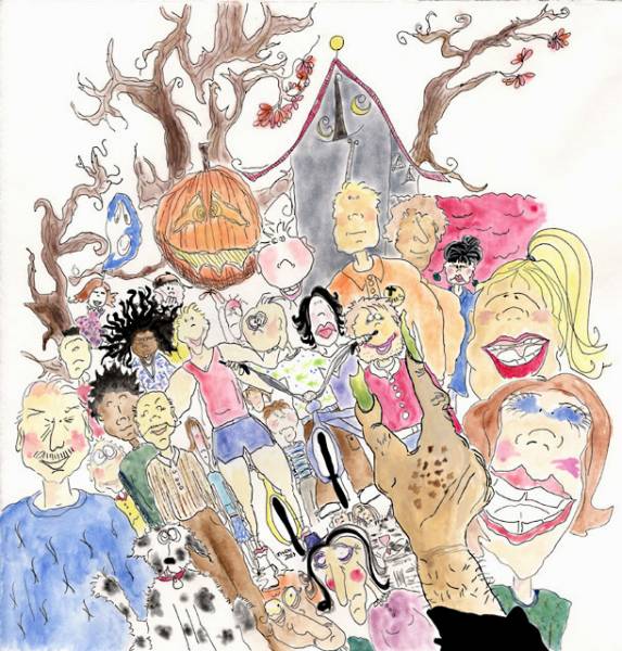 The town's people