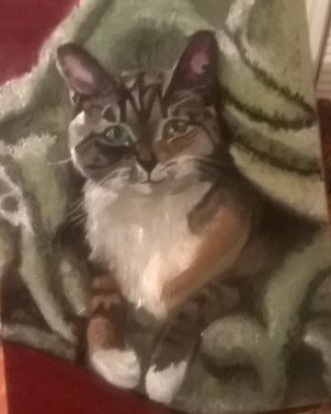 Calico Cat in Oil