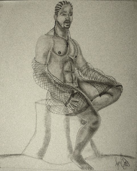 cornrow fishnet brotha