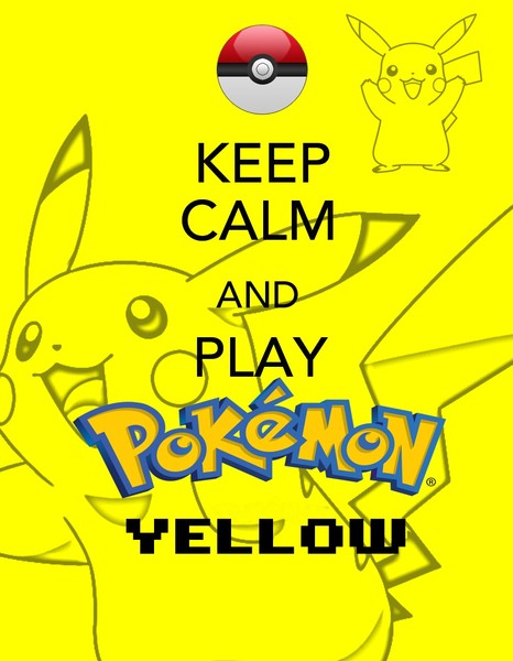 Keep calm yellow poster