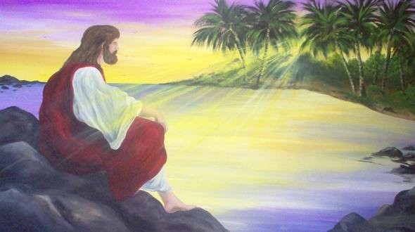 jesus by the sea