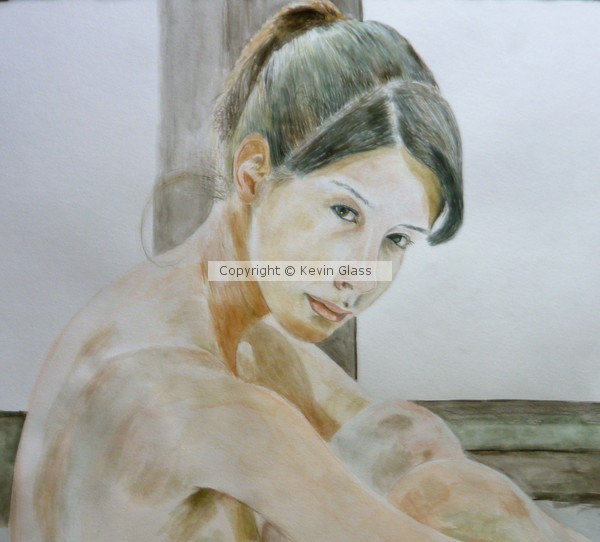 Nude watercolour