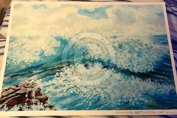 Pounding surf 