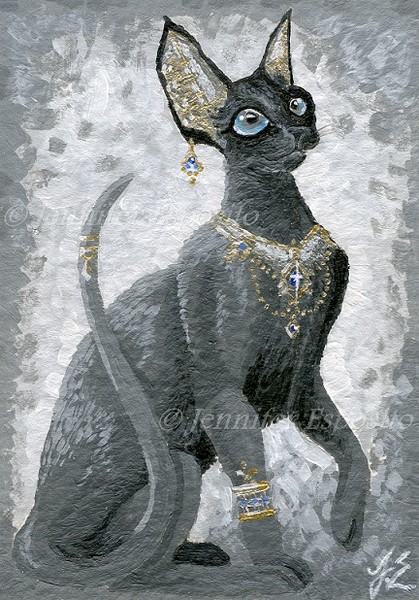 ACEO Black Beauty Bastet