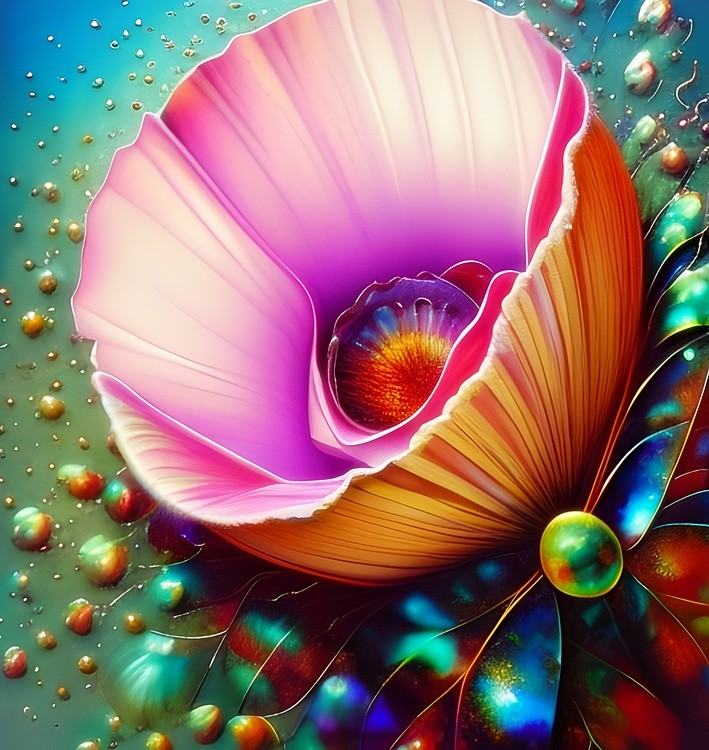 Bright abstract bloom