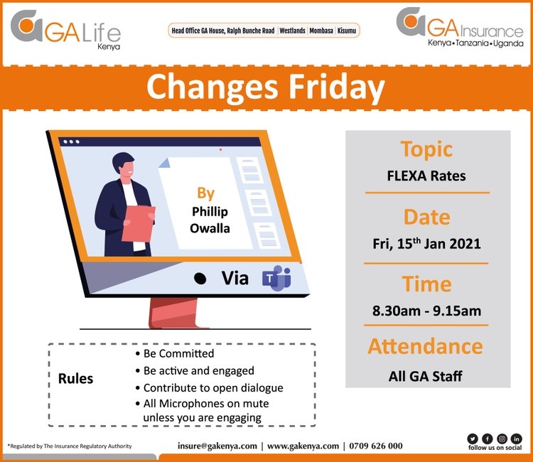 Changes Friday