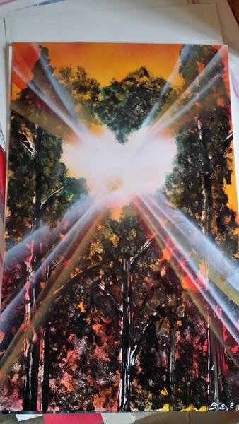 Heart Shine - Spray Paint Art  2
