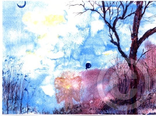 Angel & balloon