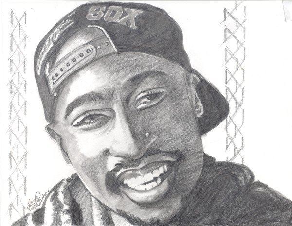 drawing of tupac