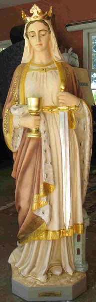 St. Barbara Statue Restored