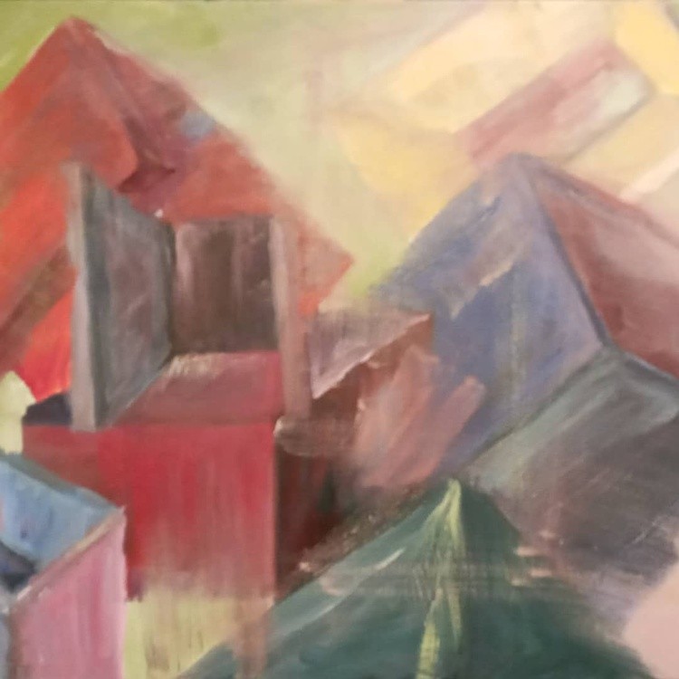 Untitled Mayham I hate titling my paintings