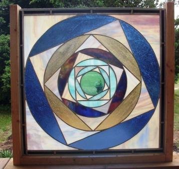 Blue Circle in a Square