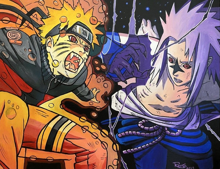 Naruto vs Sasuke Fan art