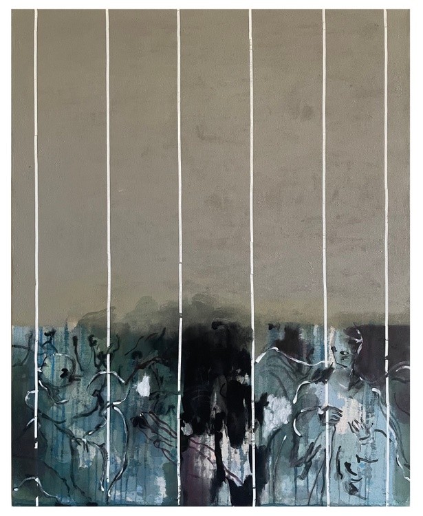 Series Can Be Heard - The Silence I See - The NothingMixed media on Linen canvas100x80cm