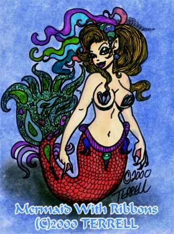 Mermaid With Ribbons