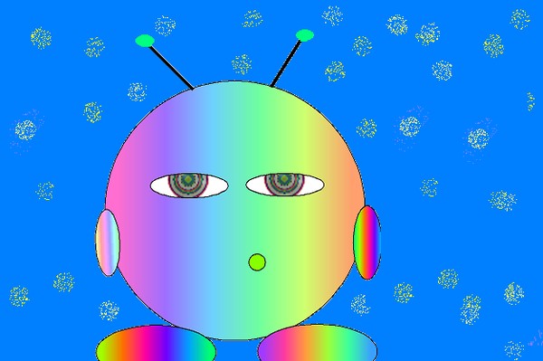 Rainbow alien