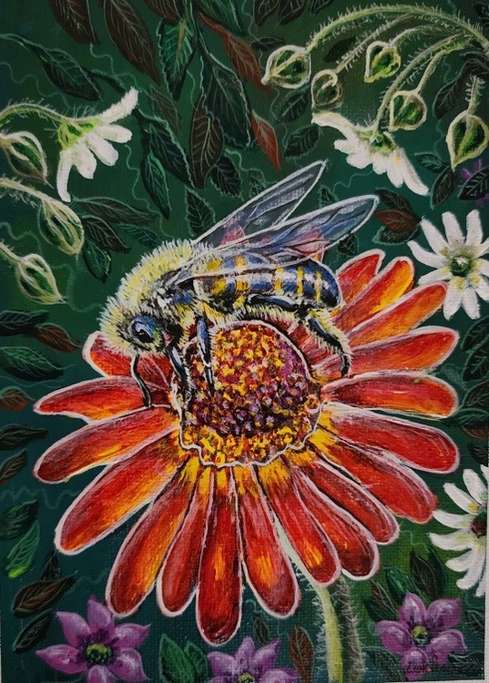 Bee in garden