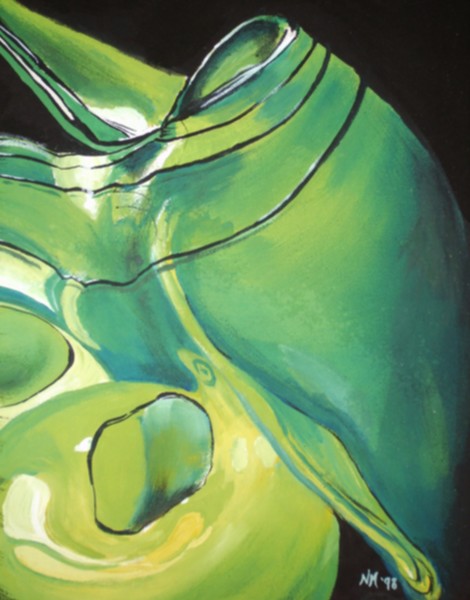 Blown Glass - Green