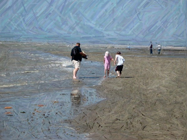 Playing on the Beach