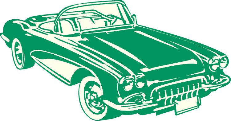 green car