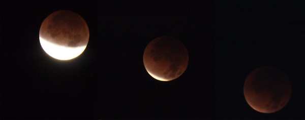 Progression of the last Lunar Eclipse of 2011