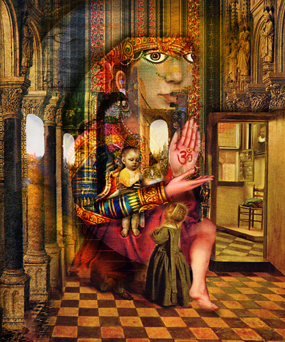Seated Woman With Children