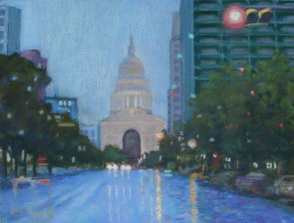 Congress Avenue in the Rain