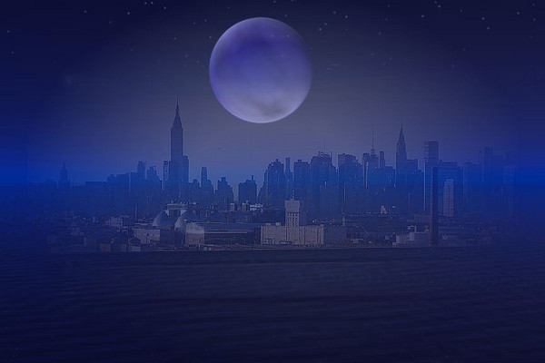 City Over The Blue Horizon