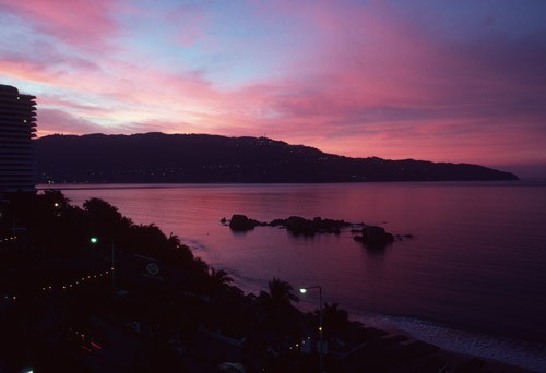 Sunset on Acapulco Bay, Mexico