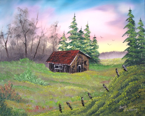Cabin at Sunset #273