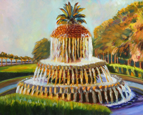 Pineapple Fountain Waterfront Park Charleston SC