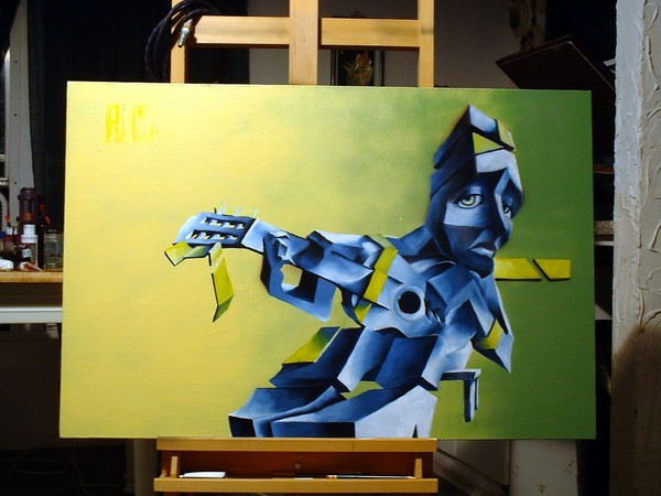 Blue Guitar Man