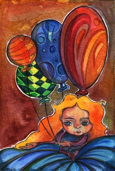 Girl with Balloons