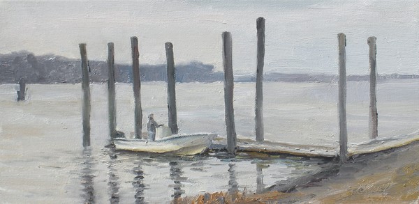 Clammer unloading dockside