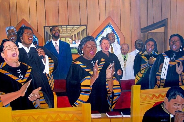 Choir Singing In The Church