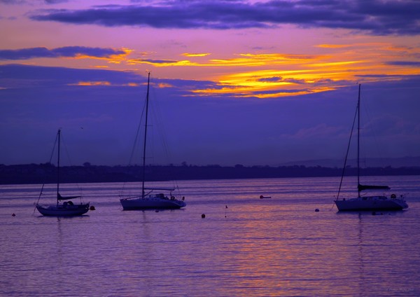 Sunset in Skerries Harbor