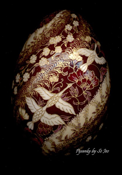 Spiral Birds and Blooms: 2nd Chiyogami (Yuzen) Ser