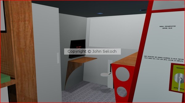 View of Com Desk and Locker