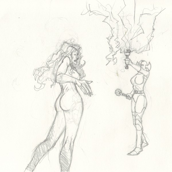 heroine fights undead queen