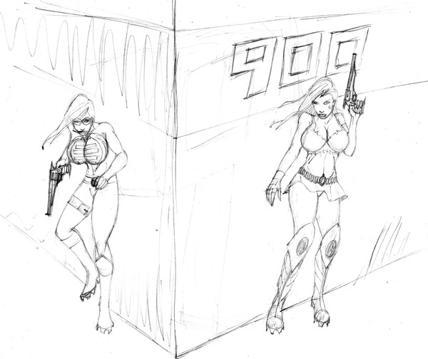 baroness and aphrodite ix look to shoot somebody
