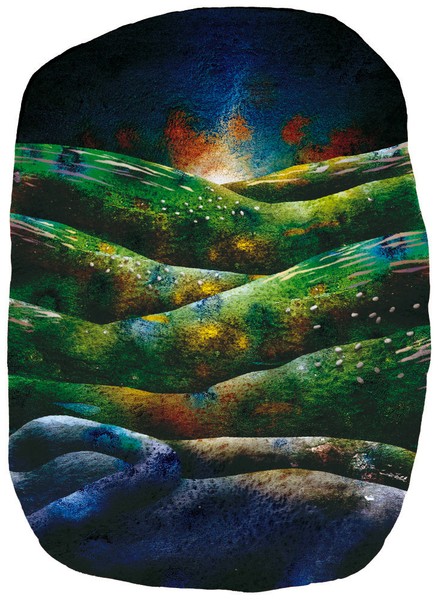 Poetry book illustration