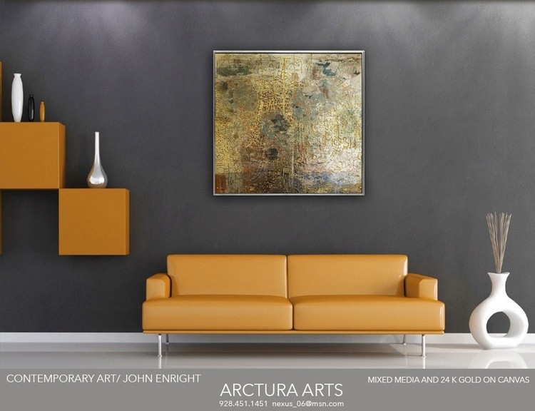 Modern Interior with Contemporary Canvas