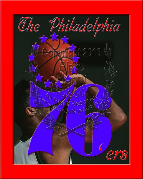 The Philadelphia 76 ers Digital Collage Edit