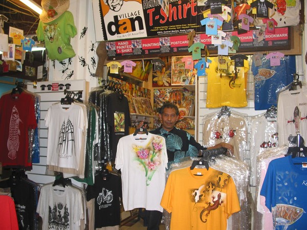 Artists at his shop