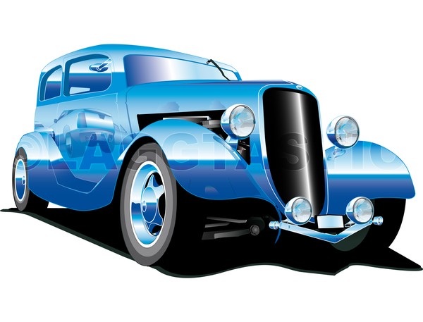 Hot Rod vector Illustration
