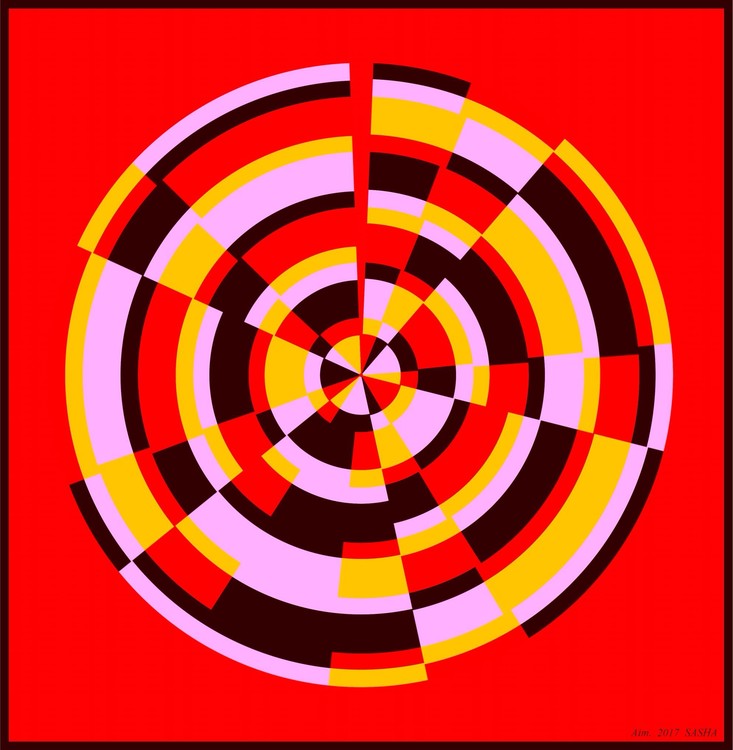 Aim. Op-art