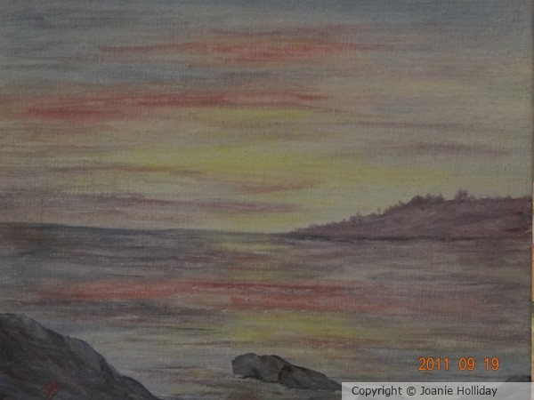 Peace on the Evening Water. Oil