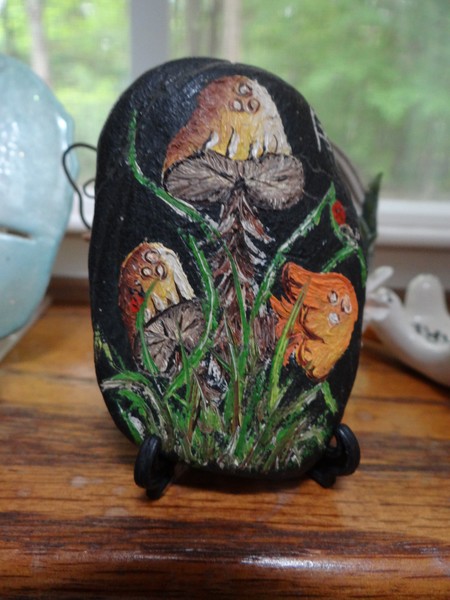 STONE PAINTING IN OIL