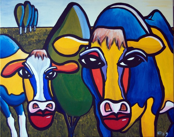 2 Blue Curacao Cows