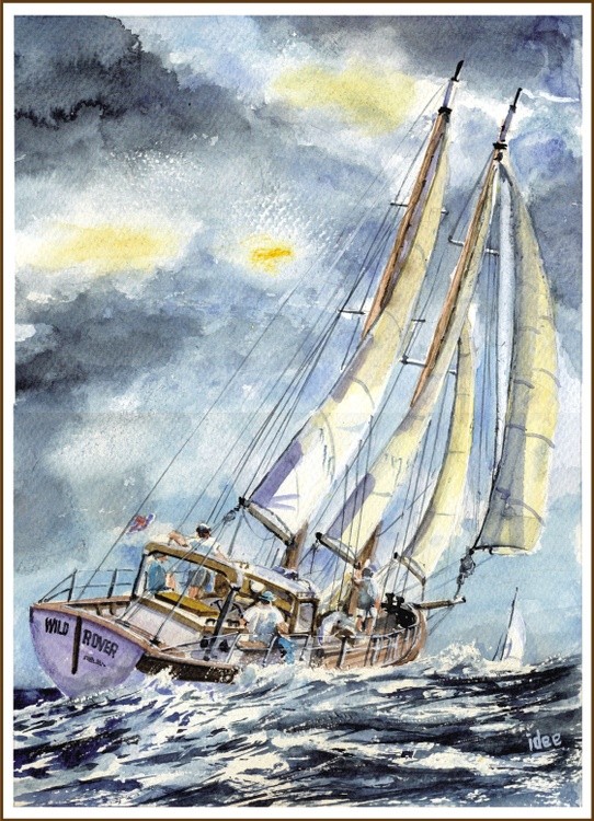 Wild sailing weather